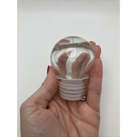 Blue Ombré Glass‎ Bottle Decanter with Glass Ball Stopper 9” - Picture 5 of 5